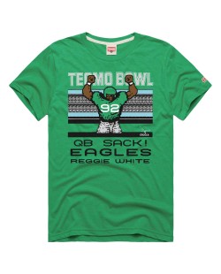 Reggie White Philadelphia Eagles Homage Unisex Tecmo Bowl Retired Spieler Graphic Tri-Blend T-Shirt – Kelly Green