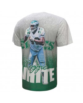 Reggie White Philadelphia Eagles Mitchell & Ness Burst Retired Spieler T-Shirt – Grau