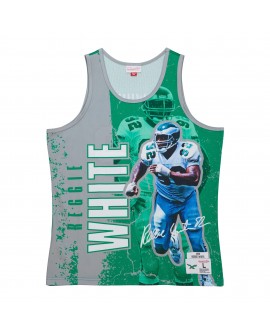 Reggie White Philadelphia Eagles Mitchell & Ness 1992 Spieler Burst Tanktop – Kelly Green
