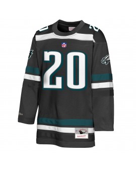 Brian Dawkins Philadelphia Eagles Mitchell & Ness Jugend-Hockey-Modetrikot – Schwarz
