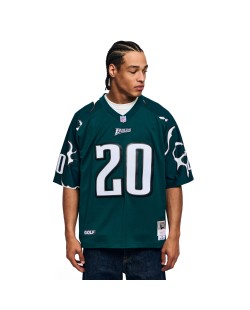 Brian Dawkins Philadelphia Eagles Mitchell & Ness x Golf Wang Unisex 1996 Legacy Fashion Trikot – Mitternachtsgrün