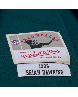 Brian Dawkins Philadelphia Eagles Mitchell & Ness x Golf Wang Unisex 1996 Legacy Fashion Trikot – Mitternachtsgrün