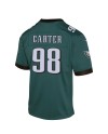 Jalen Carter Philadelphia Eagles Nike Spiele-Trikot für Jugendliche – Mitternachtsgrün
