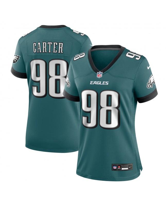 Jalen Carter Philadelphia Eagles Nike Damen-Team-Spieler Trikot – Mitternachtsgrün