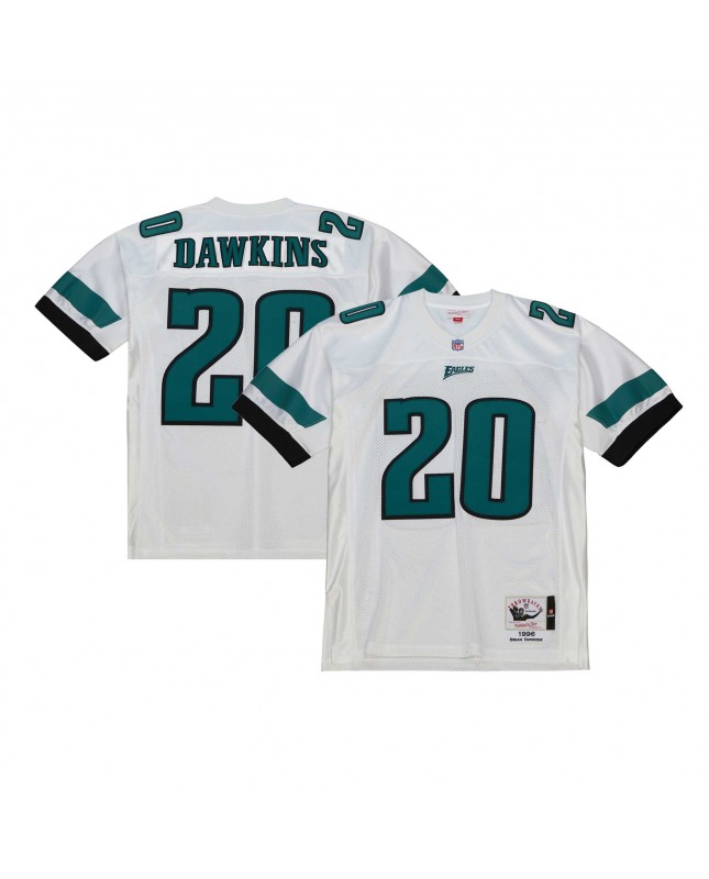 Brian Dawkins Philadelphia Eagles 1996 Mitchell & Ness Authentic Throwback-Spielertrikot im Ruhestand – Weiß
