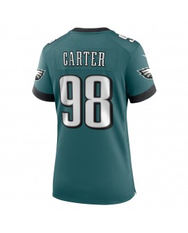 Jalen Carter Philadelphia Eagles Nike Damen-Team-Spieler Trikot – Mitternachtsgrün