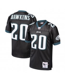Brian Dawkins Philadelphia Eagles 2003 Mitchell & Ness Authentic Throwback-Spielertrikot im Ruhestand – Schwarz