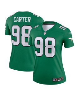 Jalen Carter Philadelphia Eagles Nike Alternate Legend Spieler Performance-Oberteil für Damen – Kelly Green
