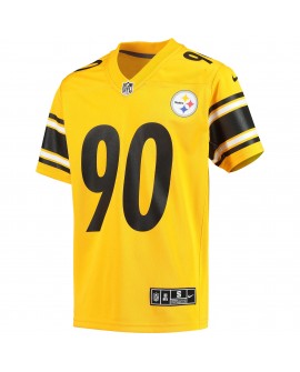 T.J. Watt Pittsburgh Steelers Nike Jugend-Inverted-Team-Spieler Trikot – Gold