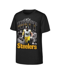 T.J. Watt Pittsburgh Steelers Outerstuff Jugend Triple Pic T-Shirt – Schwarz