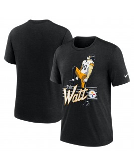 T.J. Watt Pittsburgh Steelers Nike Spieler Graphic T-Shirt – Heather Black