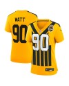 T.J. Watt Pittsburgh Steelers Nike Damen Alternate 1933 Throwback-Spieler Trikot – Gold