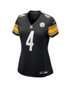 DK Metcalf Pittsburgh Steelers Nike Damen-Team-Spieler Trikot – Schwarz