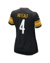 DK Metcalf Pittsburgh Steelers Nike Damen-Team-Spieler Trikot – Schwarz