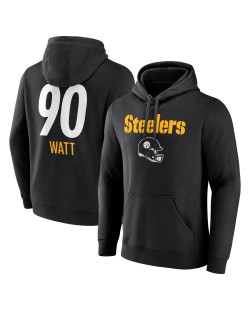 T.J. Watt Pittsburgh Steelers Team Wordmark Pullover Hoodie – Schwarz