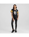 T.J. Watt Pittsburgh Steelers Nike Damen-Team-Spieler Trikot – Schwarz