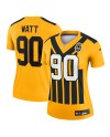 T.J. Watt Pittsburgh Steelers Nike Damen Alternate 1933 Throwback Legend Spieler Performance Top - Gold
