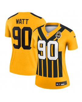 T.J. Watt Pittsburgh Steelers Nike Damen Alternate 1933 Throwback Legend Spieler Performance Top - Gold