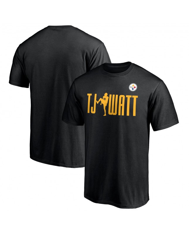 T.J. Watt Pittsburgh Steelers Checkdown-T-Shirt – Schwarz