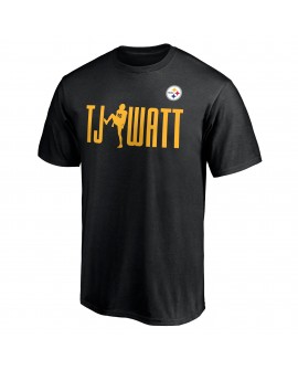 T.J. Watt Pittsburgh Steelers Checkdown-T-Shirt – Schwarz