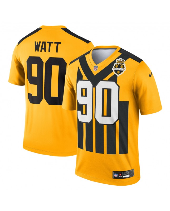 T.J. Watt Pittsburgh Steelers Nike Alternate 1933 Throwback Legend Spieler Performance Top – Gold