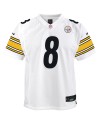 Aaron Rodgers Pittsburgh Steelers Nike Jugend-Spieler Trikot – Weiß