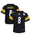 Aaron Rodgers Pittsburgh Steelers Nike Jugend-Spieler Trikot – Schwarz