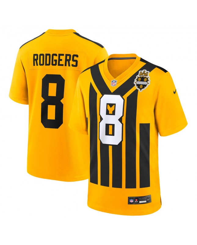 Aaron Rodgers Pittsburgh Steelers Nike Alternate 1933 Throwback-Spieler Trikot – Gold