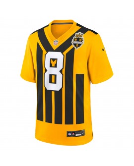 Aaron Rodgers Pittsburgh Steelers Nike Alternate 1933 Throwback-Spieler Trikot – Gold