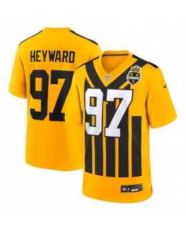 Cameron Heyward Pittsburgh Steelers Nike Alternate 1933 Throwback-Spieler Trikot – Gold