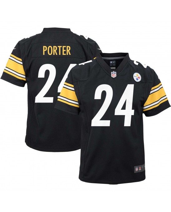 Joey Porter Jr. Pittsburgh Steelers Nike Jugend-Spieler Trikot – Schwarz