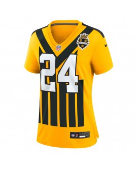 Joey Porter Jr. Pittsburgh Steelers Nike Damen Alternate 1933 Throwback-Spieler Trikot – Gold