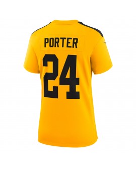 Joey Porter Jr. Pittsburgh Steelers Nike Damen Alternate 1933 Throwback-Spieler Trikot – Gold