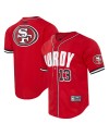 Brock Purdy San Francisco 49ers Pro Standard Mesh Button-Up Baseball-Trikot – Scharlachrot
