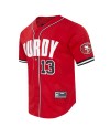 Brock Purdy San Francisco 49ers Pro Standard Mesh Button-Up Baseball-Trikot – Scharlachrot