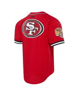 Brock Purdy San Francisco 49ers Pro Standard Mesh Button-Up Baseball-Trikot – Scharlachrot
