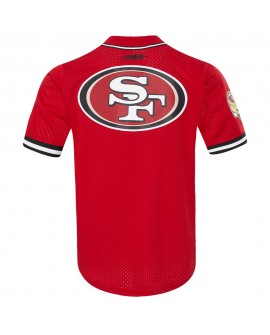 Brock Purdy San Francisco 49ers Pro Standard Mesh Button-Up Baseball-Trikot – Scharlachrot