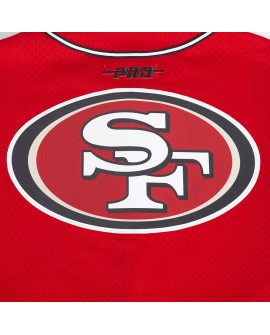 Brock Purdy San Francisco 49ers Pro Standard Mesh Button-Up Baseball-Trikot – Scharlachrot