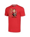 Brock Purdy San Francisco 49ers Homage Unisex-Karikatur-Spieler-Tri-Blend-T-Shirt – Scharlachrot