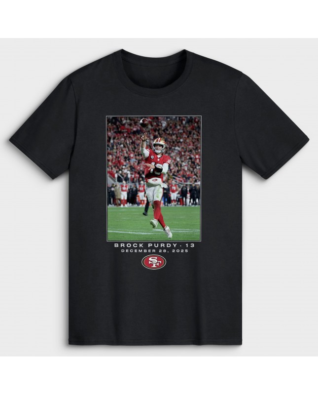 Brock Purdy San Francisco 49ers NFL Flash Features Week 17 Big & Tall T-Shirt – Schwarz
