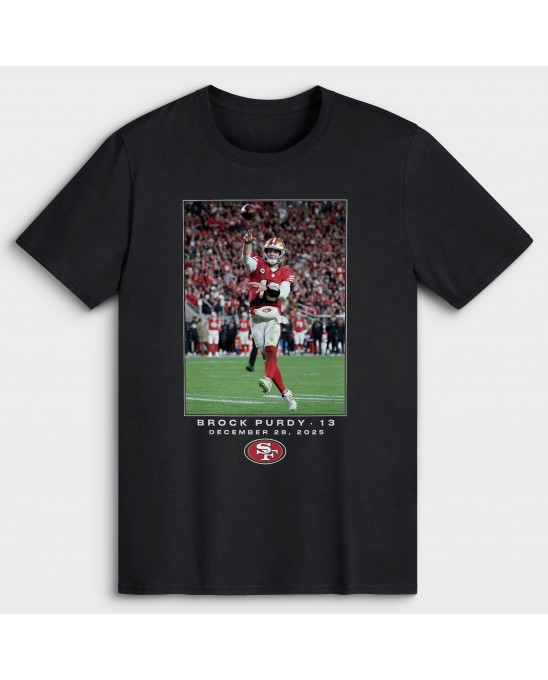 Brock Purdy San Francisco 49ers NFL Flash Features Week 17 Big & Tall T-Shirt – Schwarz