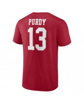 Brock Purdy San Francisco 49ers Spieler Icon T-Shirt – Scharlachrot