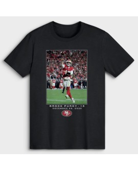 Brock Purdy San Francisco 49ers NFL Flash Features Week 17 Grafik-T-Shirt – Schwarz