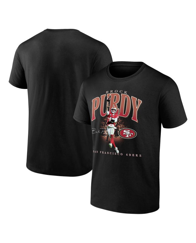 Brock Purdy San Francisco 49ers Hype Spieler Grafik-T-Shirt – Schwarz