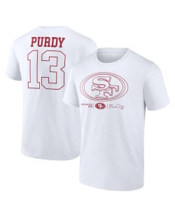 Brock Purdy San Francisco 49ers Outline Spieler-T-Shirt – Weiß