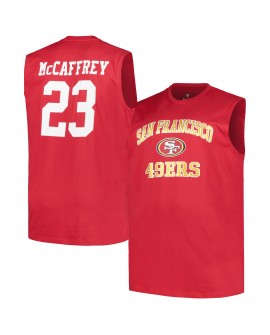 Christian McCaffrey San Francisco 49ers Big & Tall Muskel-Tanktop – Scharlachrot