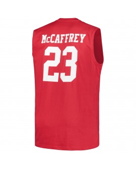 Christian McCaffrey San Francisco 49ers Big & Tall Muskel-Tanktop – Scharlachrot