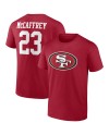Christian McCaffrey San Francisco 49ers Spieler Icon T-Shirt – Scharlachrot