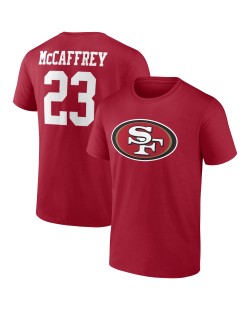 Christian McCaffrey San Francisco 49ers Spieler Icon T-Shirt – Scharlachrot