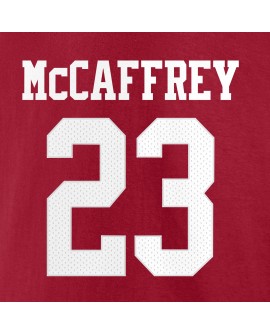 Christian McCaffrey San Francisco 49ers Spieler Icon T-Shirt – Scharlachrot